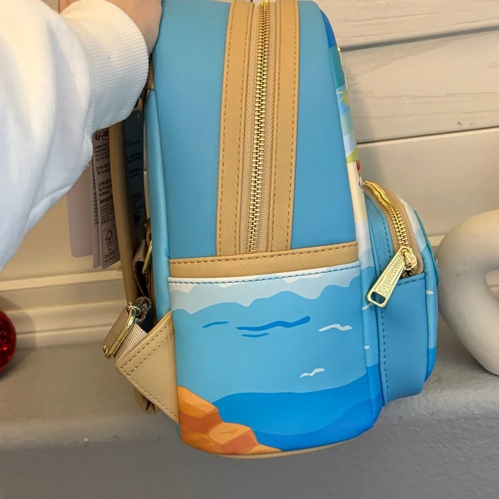 Loungefly Pokémon Beach Adventure Kids Backpack - Blue and White & Wallet - Picture 12 of 16